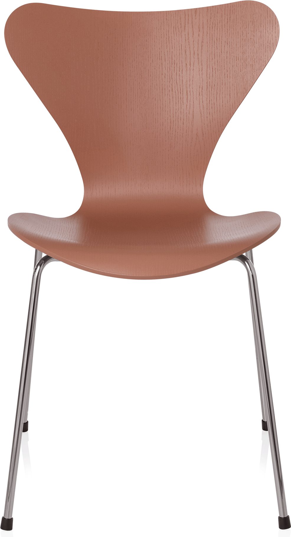 3107 Series 7 Chair / Chrome / Coloured Ash Chocolate - Fritz Hansen Trieste Blue (1600x1840), Png Download
