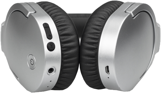 Denver Btn 207silver 2 - Headphones (600x600), Png Download