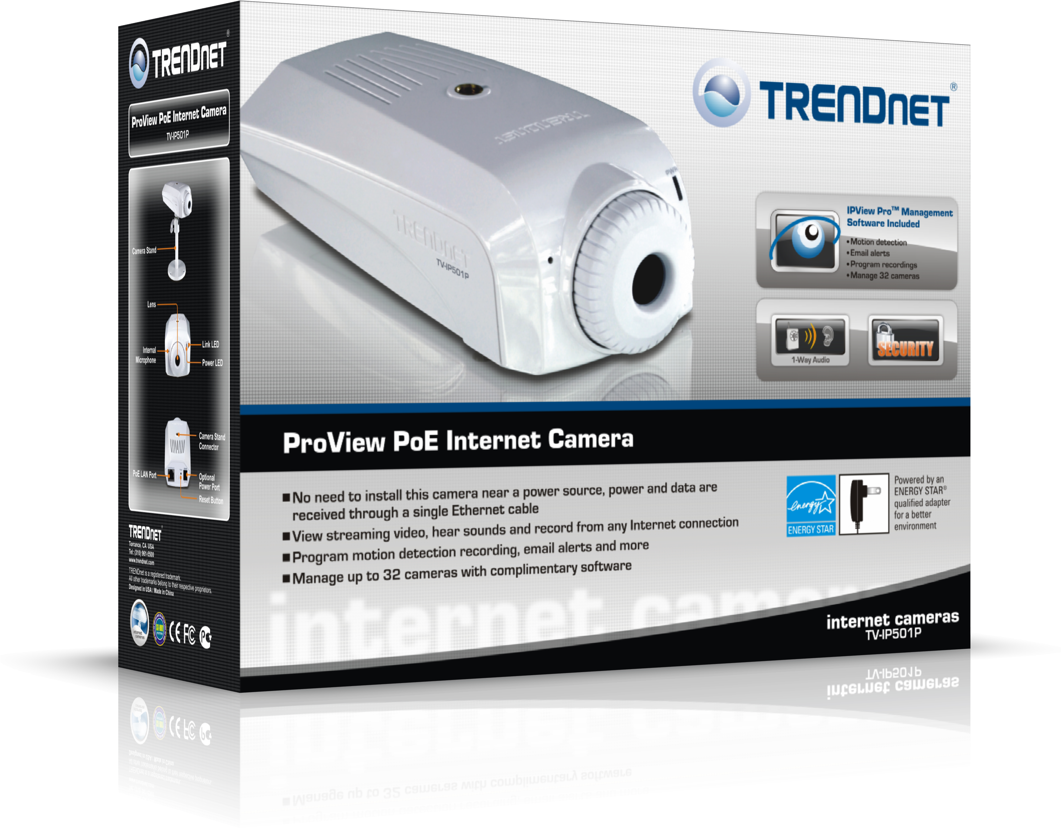 41 Pm 6542362 Box Tv Ip612p 12/2/2010 - Trendnet (3520x2757), Png Download