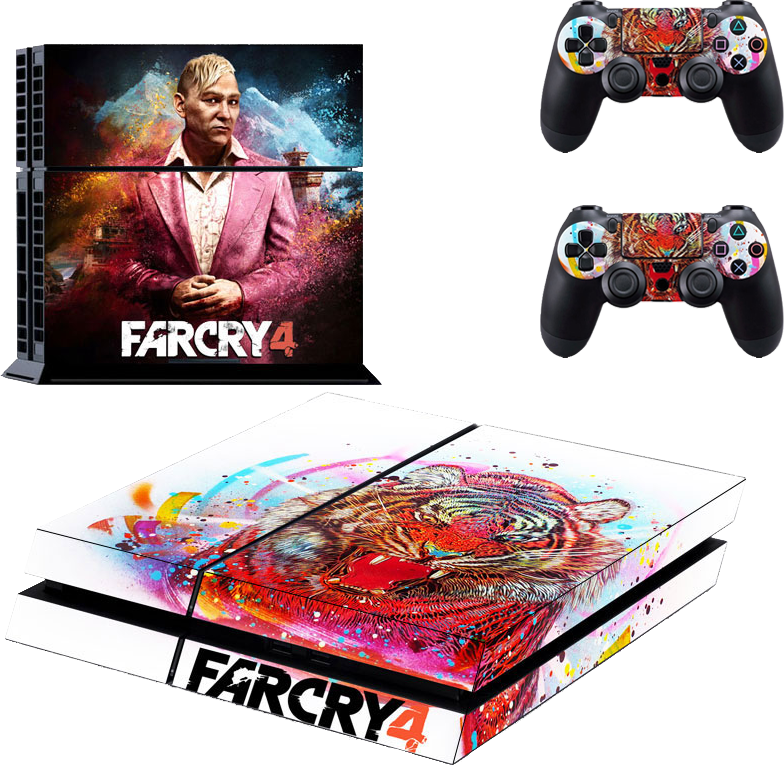 Playstation 4 Phat Decal / Skin / Vinyl - Far Cry 3 (784x765), Png Download