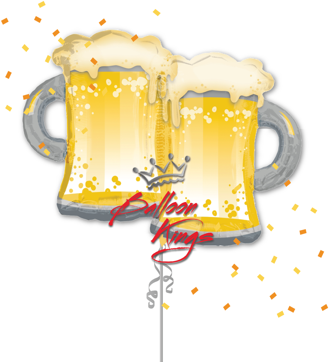 Cheers Beer Mugs - Beer Balloons (1280x1280), Png Download