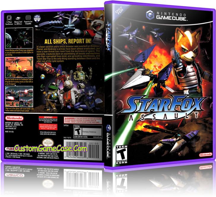 Starfox Assault Front - Poster Game Cube (800x685), Png Download