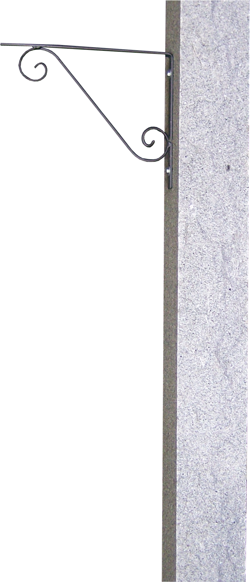 Salt & Pepper Granite Mailbox Post - Home Door (861x1888), Png Download