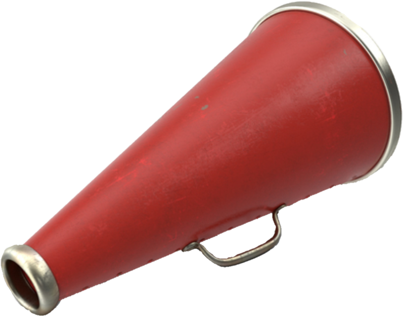 Megaphonemegaphone Cheerleading - - Rifle (1024x1014), Png Download