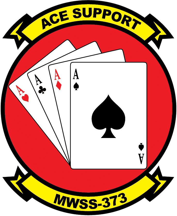 Marine Wing Support Squadron - Ace Support Mwss 373 (731x889), Png Download