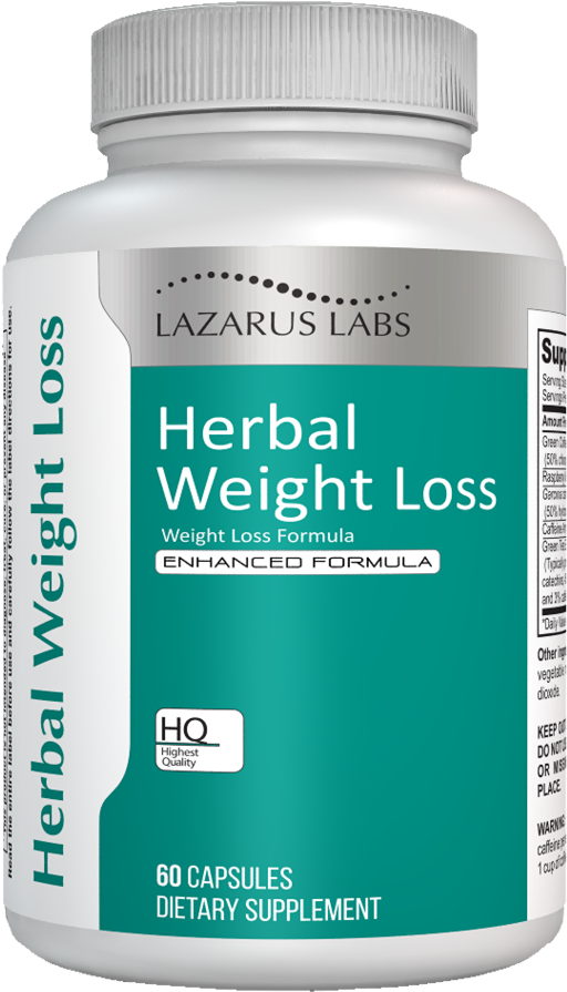 Lazarus Labs Herbal Weight Loss - Dietary Supplement (1024x1024), Png Download