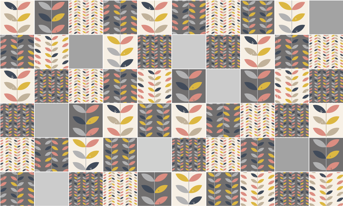 60 Stickers Carreaux De Ciment Scandinave Pekka Ambiance - Riddel Chrono Cross (1200x1200), Png Download