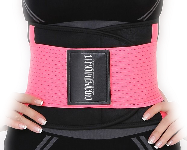 Curvy Thick Fit Waist Trainer Sweat Belt - Girl (620x496), Png Download