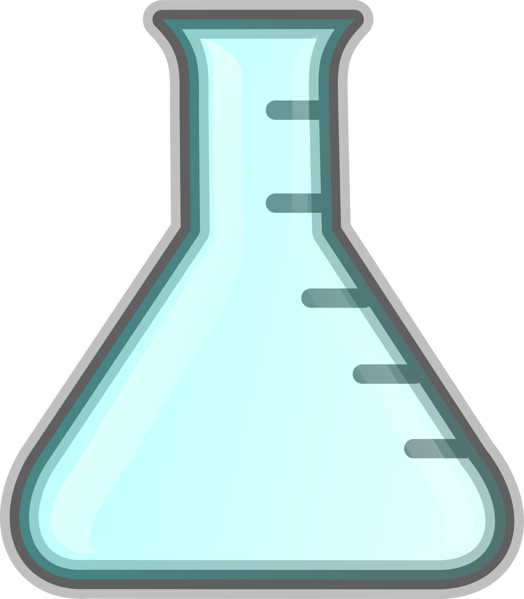 Erlenmeyer Flask Chemistry Empty - Science Flasks (1681x1920), Png Download