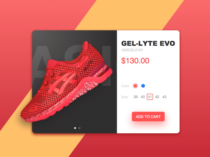 Asics Ui Product Display Design Flat Sketch Card Store - Nike Free (800x600), Png Download