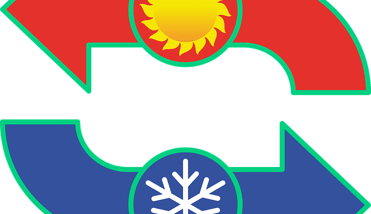 Heating And Air Conditioning Service - Simbolos De Frio (732x423), Png Download