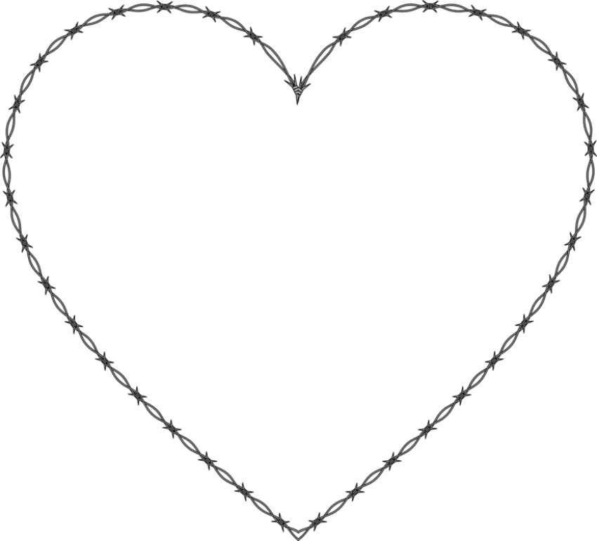 Free Png Download Dotted Line Heart Png Images Background - Wide Love Heart Outline (850x770), Png Download