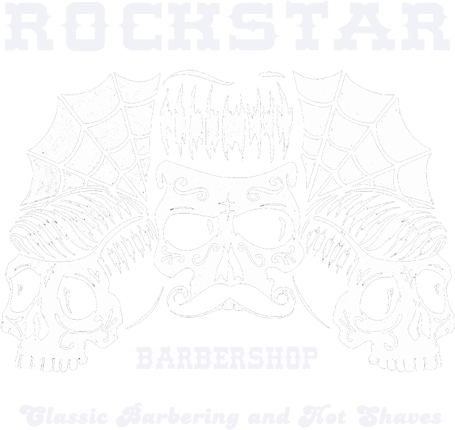 Rockstar Barbershop Logo (700x699), Png Download