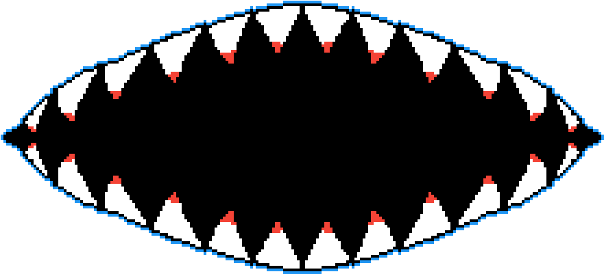 Blue Monster Mouth - Illustration (1024x576), Png Download