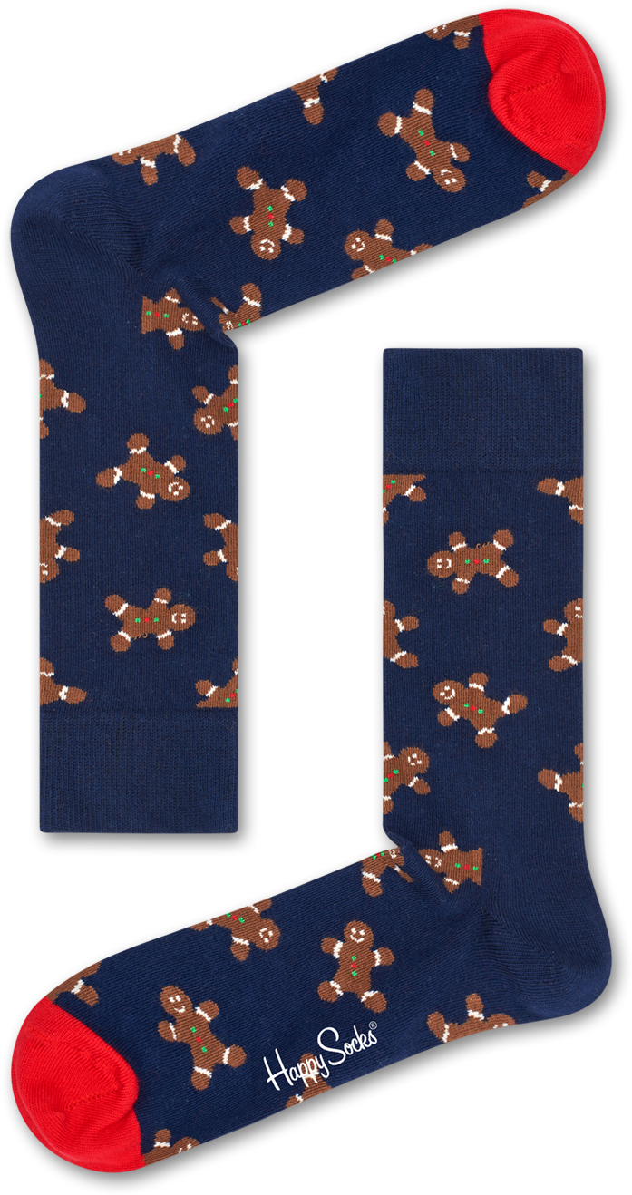 Happy Socks Gingerbread Man (1012x1422), Png Download