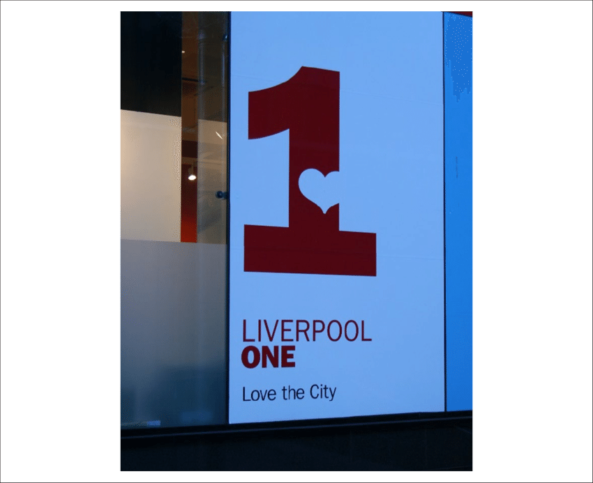 Typical Signage Found In Liverpool One - Signage (850x693), Png Download