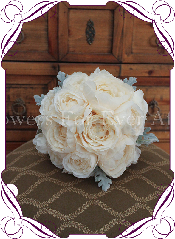 Artificial Peony Bridal Bouquets, Romantic Silk Peony - Australian Native Flower Crown (608x822), Png Download