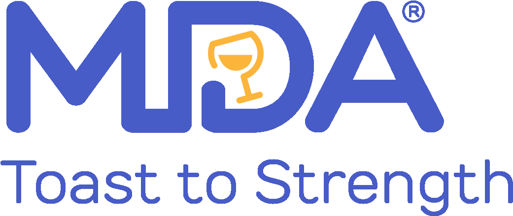 Mda Toast To Strength - Sign (1091x447), Png Download
