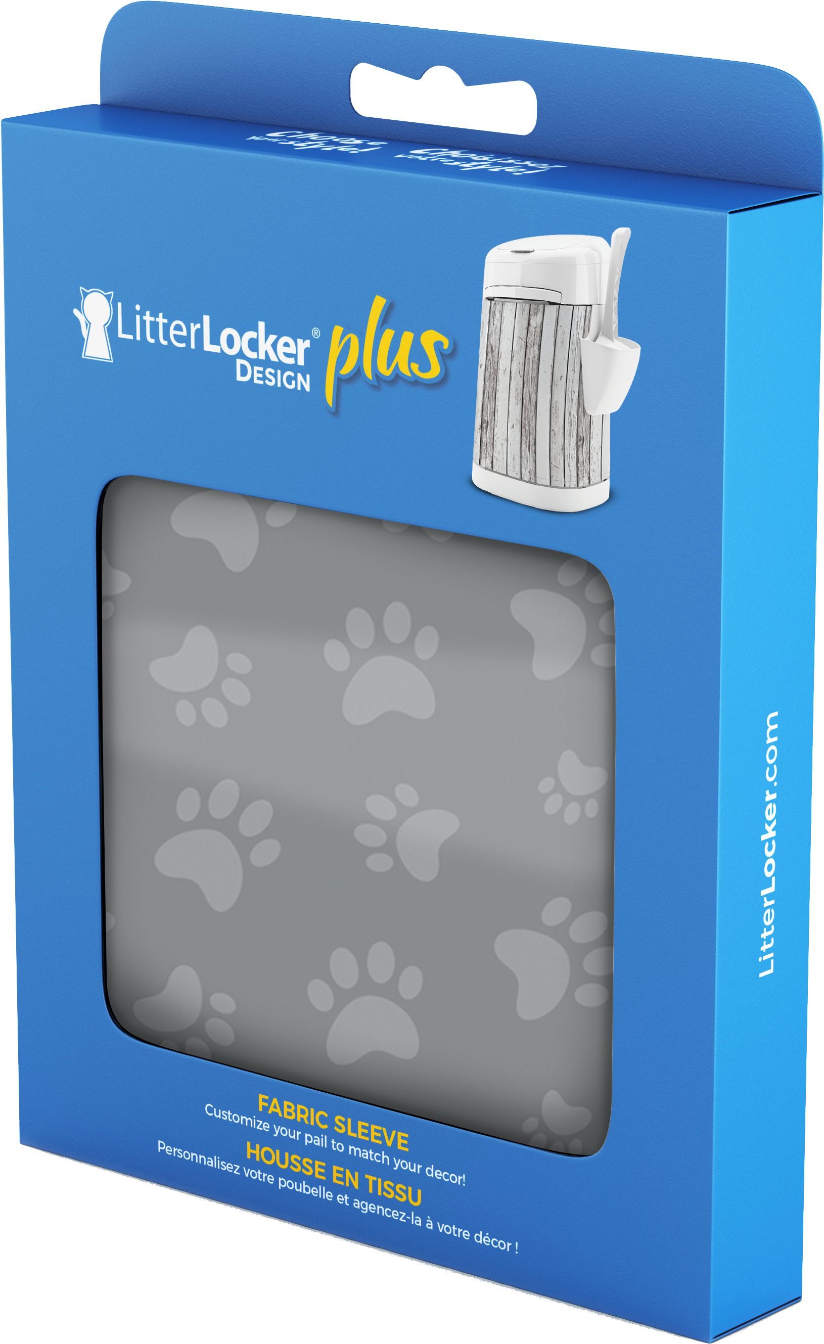 Design Plus Cats Paws Litterbox Fabric Sleeve - Cat (3300x3300), Png Download