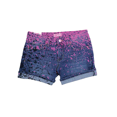 Pink Splatter Shorts - Board Short (500x647), Png Download