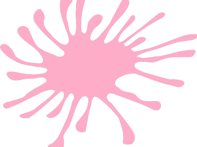 Splatter Clipart Pink - Clipart Splat (640x480), Png Download