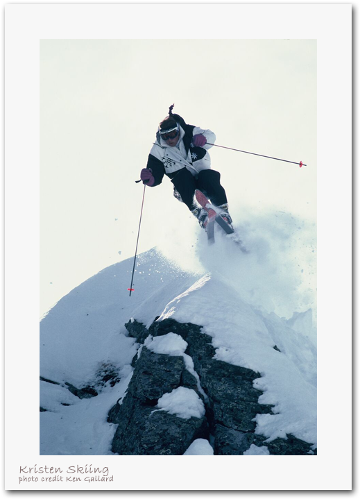 Kristen Ulmer Skiing - Kristen Ulmer Skier (728x718), Png Download