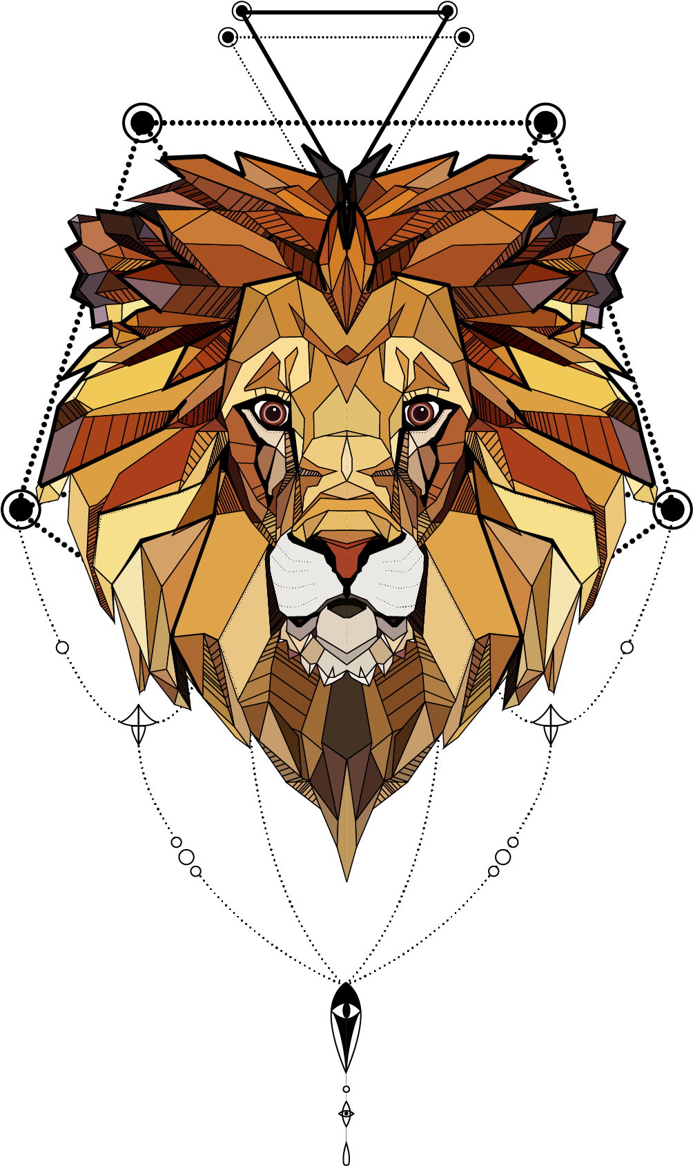 New Work Mixing - Masai Lion (2001x2001), Png Download