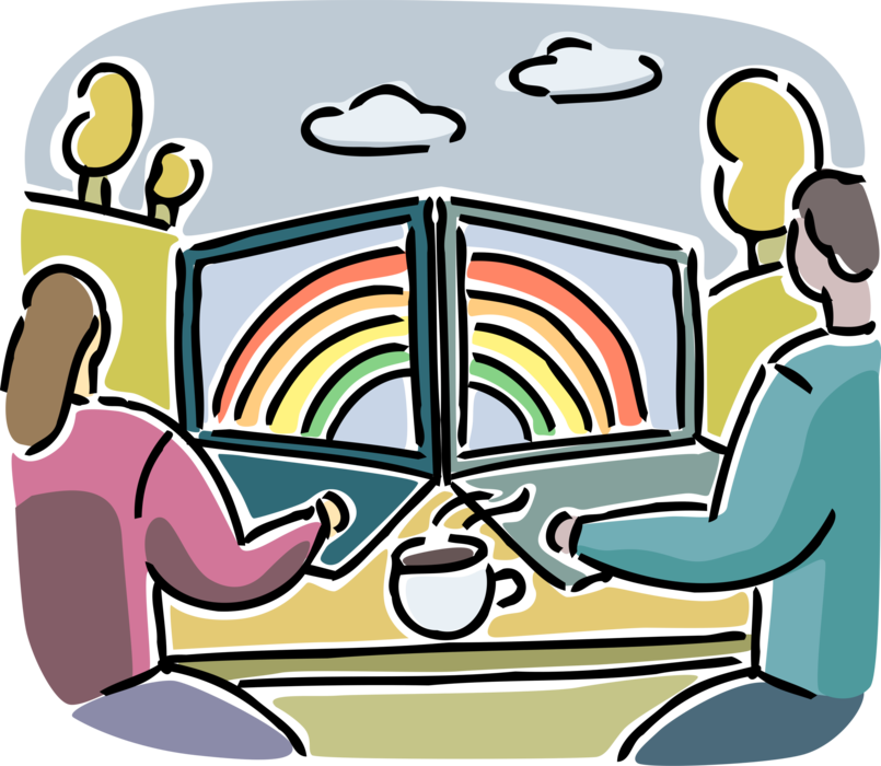 Vector Illustration Of Businesswoman Forecasts Bright (805x700), Png Download