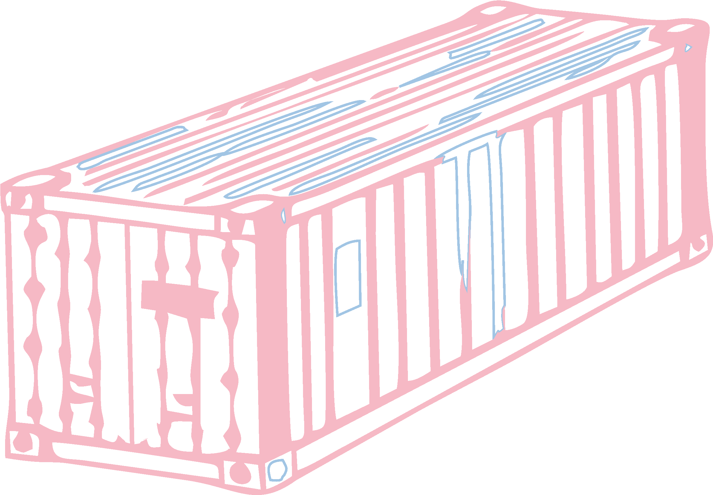 Dry Cargo Container - Shipping Container Dimensions (3462x2848), Png Download