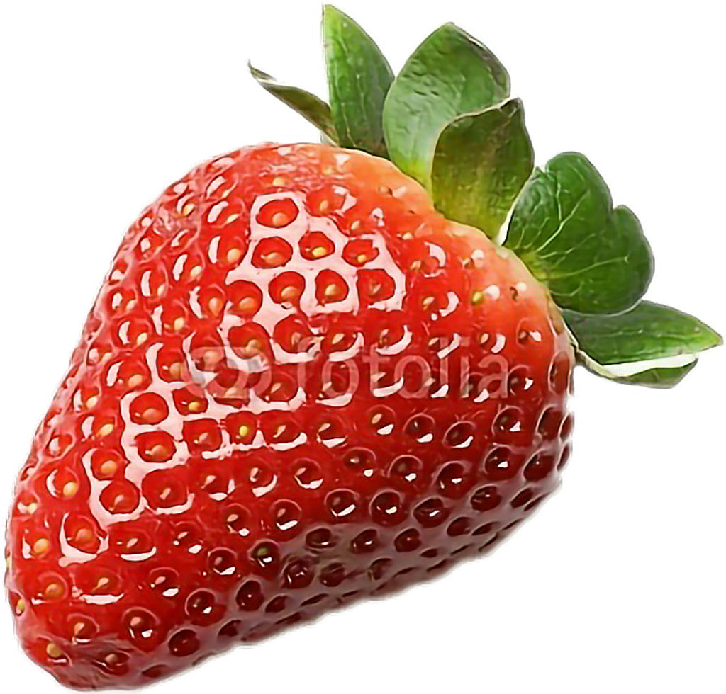 Fruta Sticker - Strawberry (1024x980), Png Download
