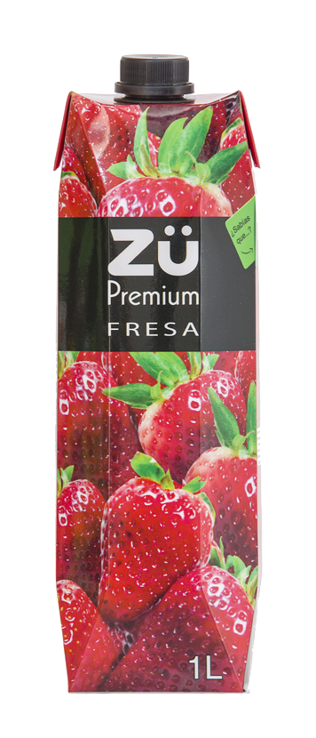 Zü Premium Fresa 1l - Zumo De Fresa Eroski (450x850), Png Download
