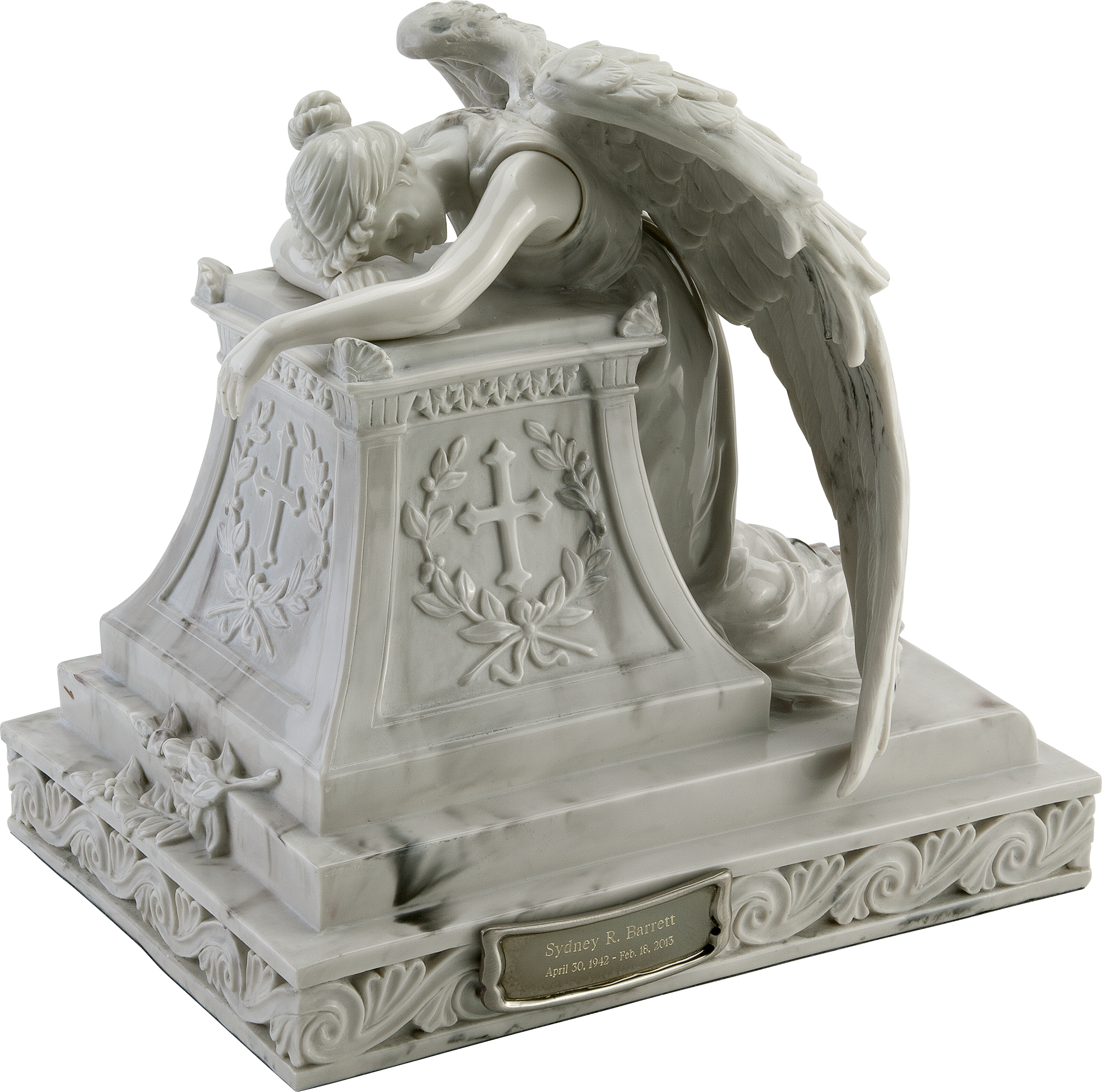 Angel In Mourning Adult Urn - Mourning Angel Urn (2200x2180), Png Download