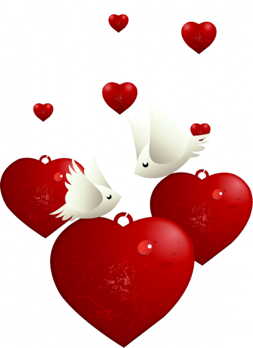 Tubes Png St Valentin Animaux - Tube St Valentin Png (500x688), Png Download