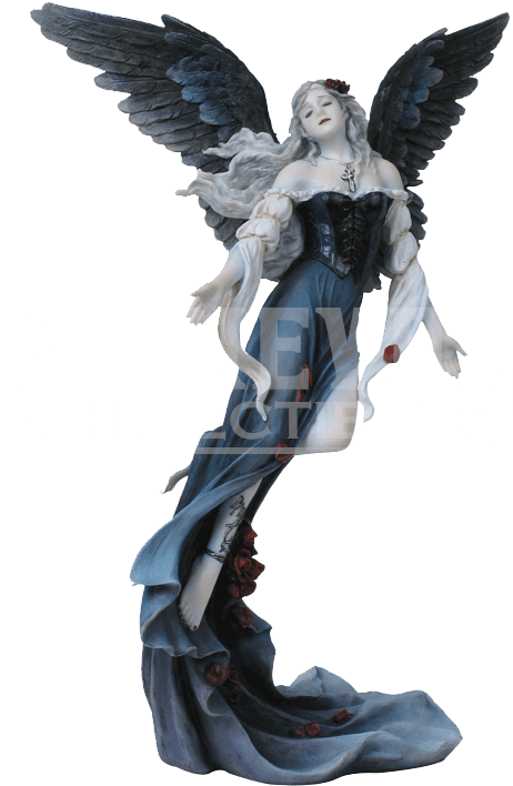 Svg Black And White Library Collection Of Free Transparent - Gothic Angel Png (733x733), Png Download