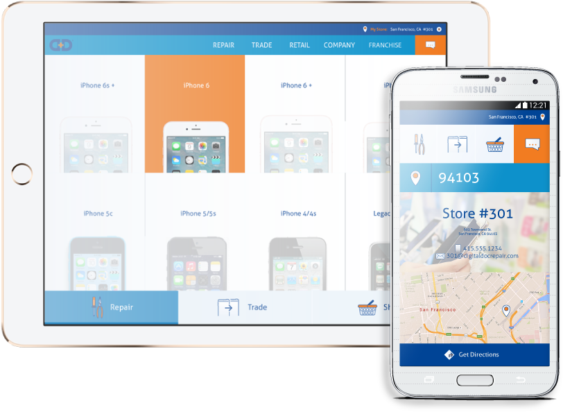 Schedule A Repair On The Digital Doc Site For Ipad - Tablet Computer (896x646), Png Download