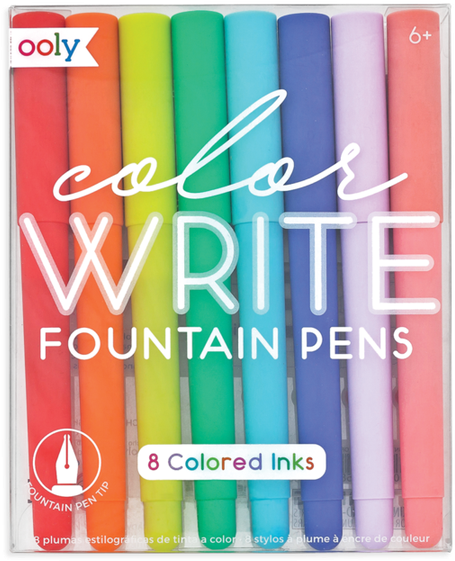 Oly Color Write Fountain Pens - Plastic (720x720), Png Download