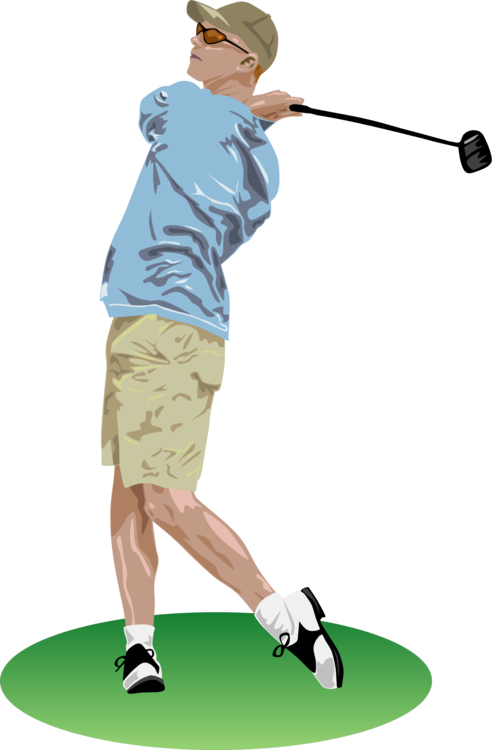 492 X 750 3 0 - Man Playing Golf Clipart (492x750), Png Download
