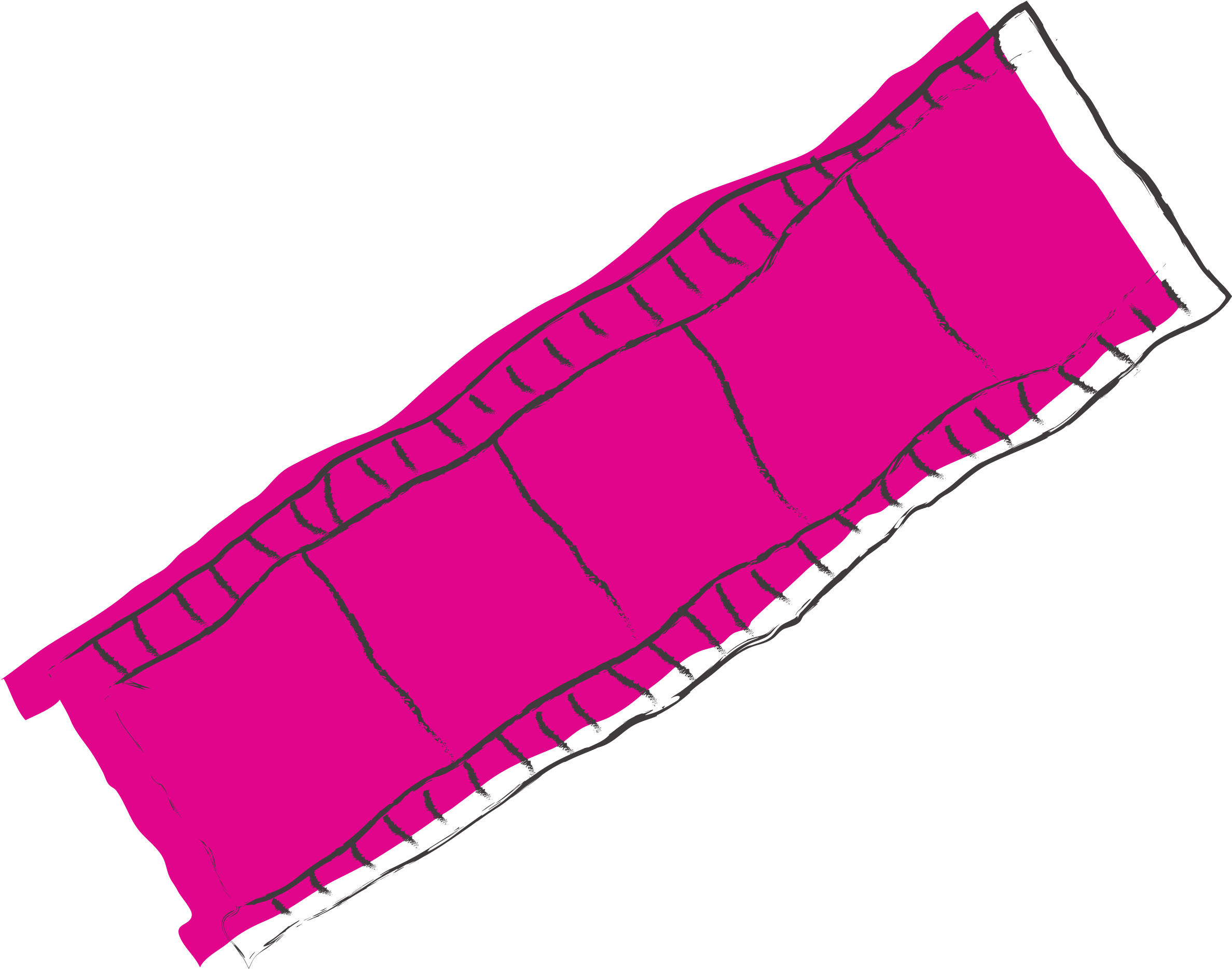 Film Strip Thinline Pink - Diagram (4000x2250), Png Download