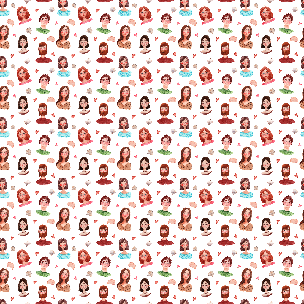 Hand Painted Id Photo Avatar Background - Circle (1024x1024), Png Download