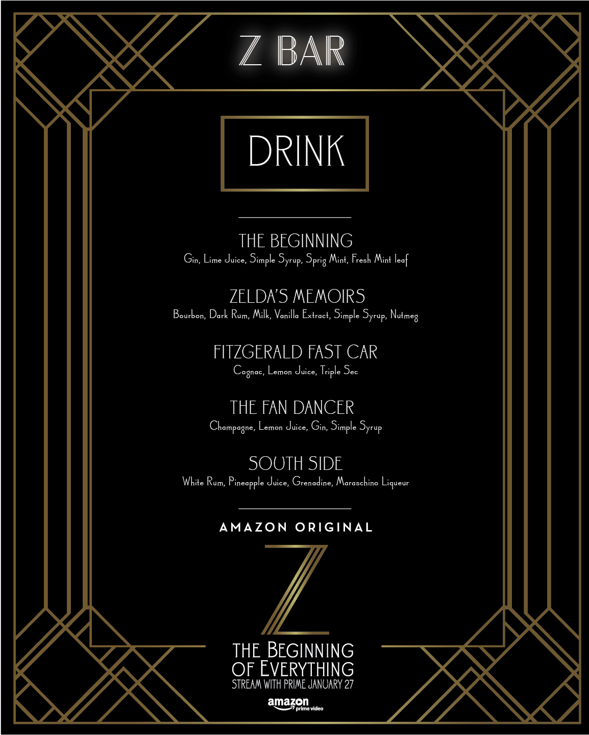 Amazon Prime Video, Christina Ricci, Hollywood, No - No Vacancy La Menu (1297x1585), Png Download