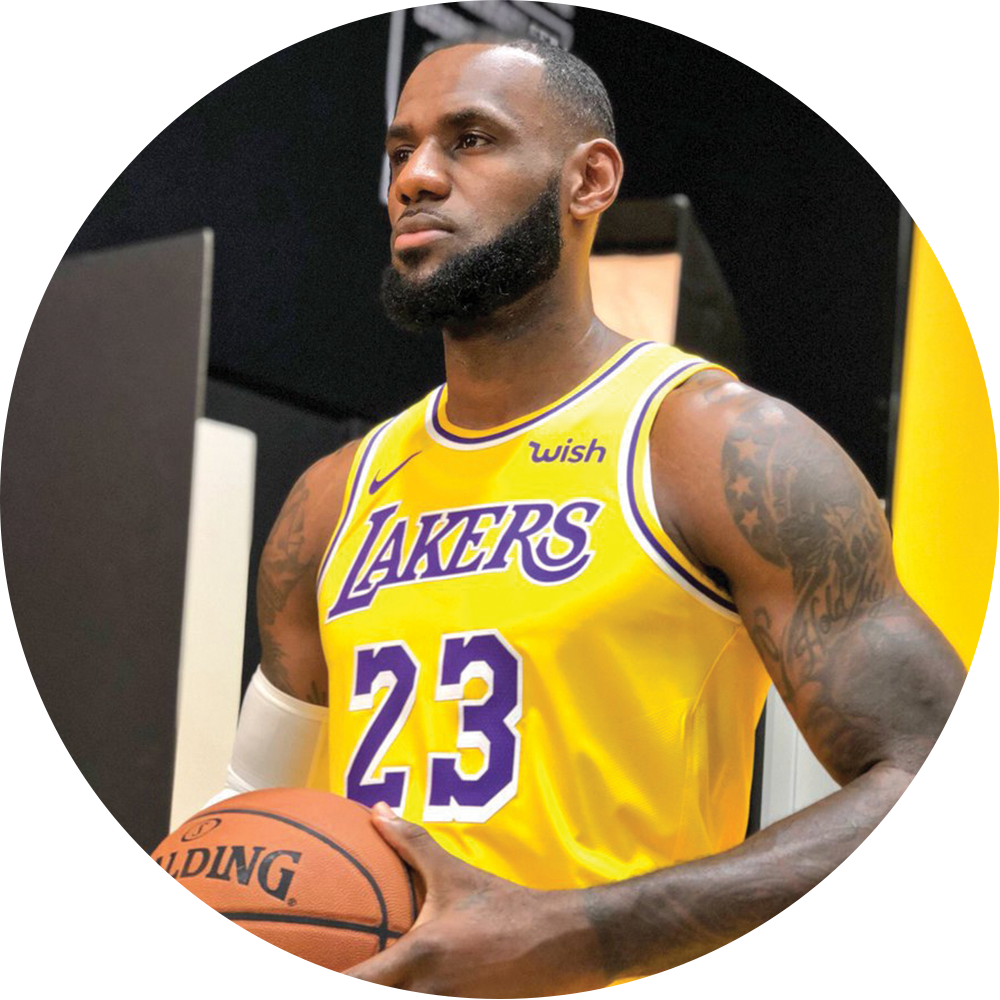 Lebron James - Lakers Media Day 2018 (1000x1000), Png Download