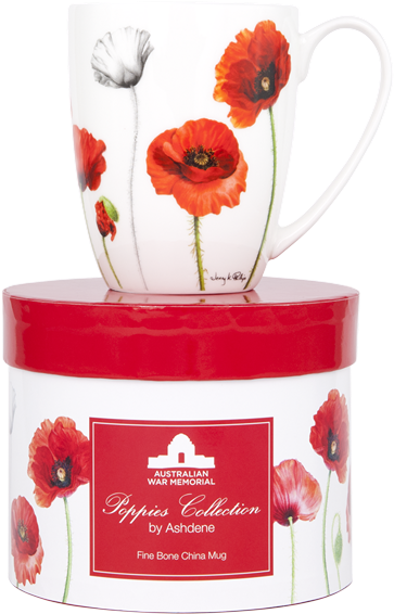 Ashdene Coupe Mug Poppies - Ashdene Mug (500x654), Png Download