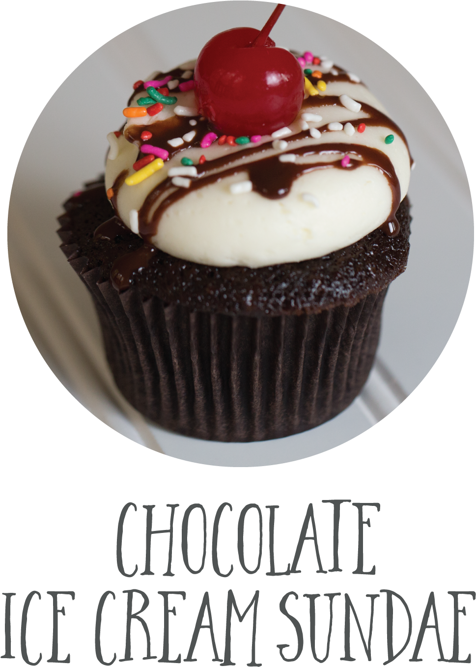 Chocolate Ice Cream Sundae - Cupcake (1000x1422), Png Download