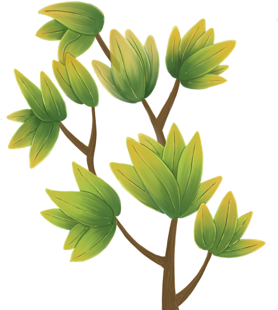 Leaf And Flower Textures For The Different Variants - Leaf Game Painted Texture (1000x1000), Png Download