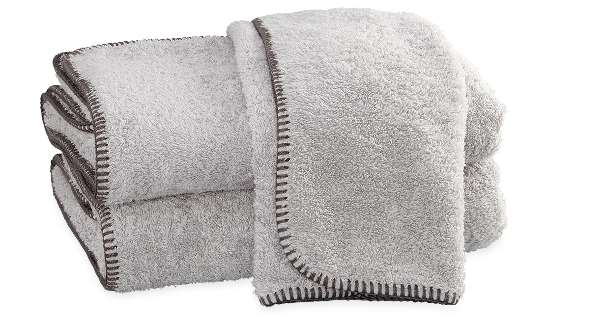 Whipstitch Bath Towels Pearl, Charcoal - Wool (1500x1111), Png Download