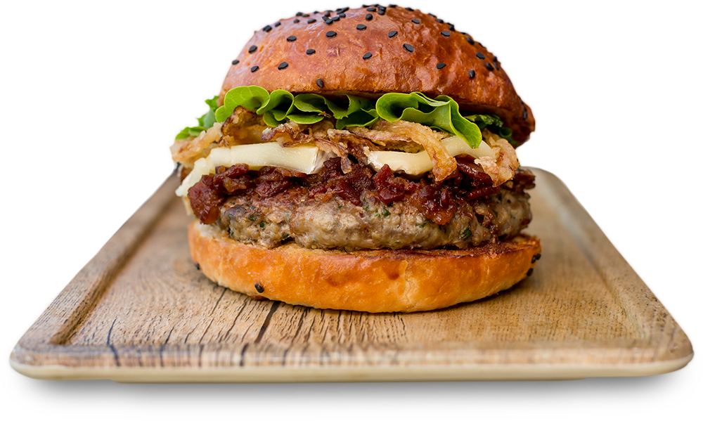 Bistro Burger - Cheeseburger (1000x599), Png Download