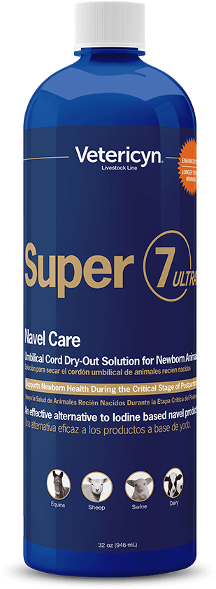 Bottle-7132 32oz Vetericynlivestockline Super7ultra - Plastic Bottle (1000x1000), Png Download