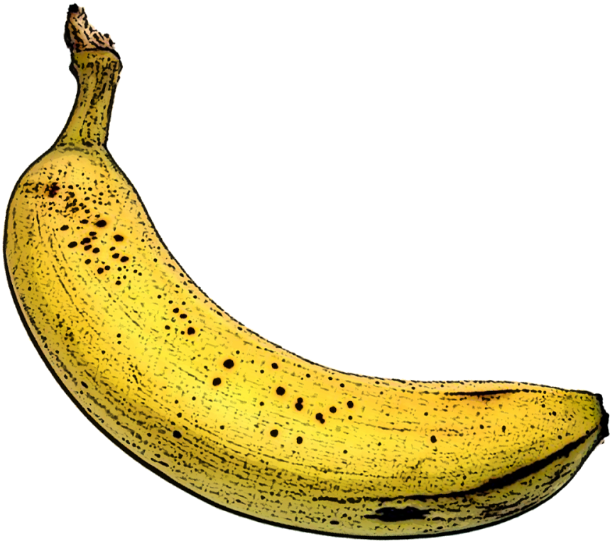 Banana Blue (886x876), Png Download