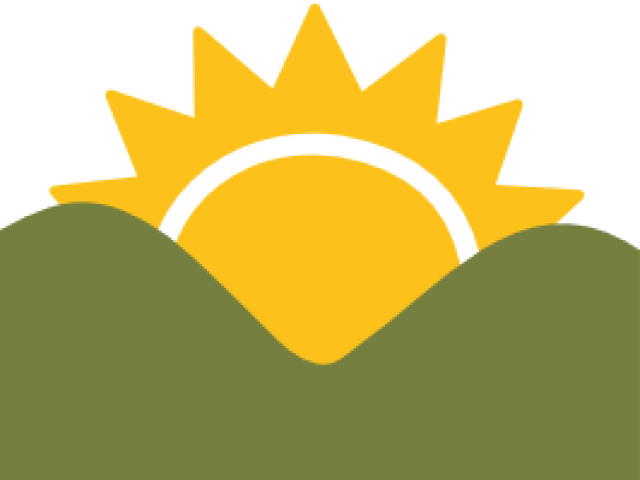 Sunrise Clipart Sunrise Over - Sunrise Emoji (640x480), Png Download