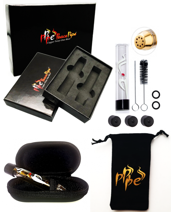 Peacepipe Copper Twisty Glass Blunt - Coin Purse (567x700), Png Download